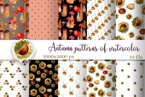 Download Pumpkins &amp; Fall Digital Papers, Autumn - Papers Collection