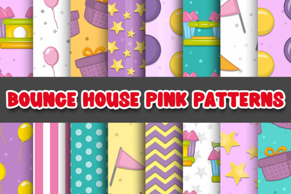 Download Bounce House Pink Patterns Papers - Papers Collection