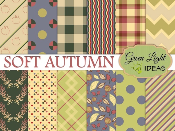 Download Soft Autumn Digital Papers - Papers Collection