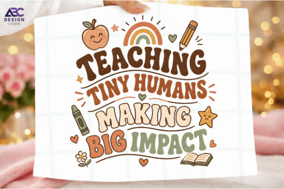 Download Retro Groovy Teacher Shirt Design, PNG - Teacher Collection