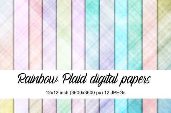Download Rainbow Plaid Papers - Papers Collection