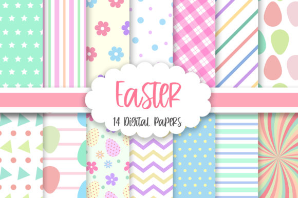 Download Easter Digital Papers, Pastel Background - Papers Collection