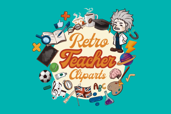 Download Retro Teacher Clipart Images and PNG - Teacher Collection