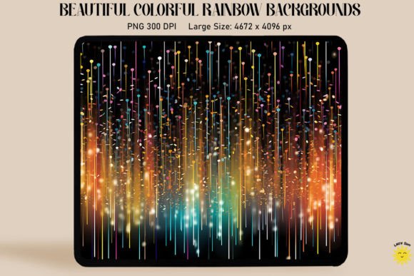 Download Magic Rain of Sparkling Rainbow Lines - Rainbow lines Collection