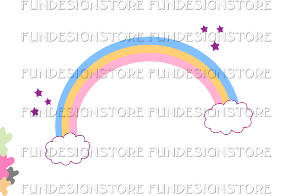Download Cute and Bright Rainbow Clipart - Bright rainbow Collection