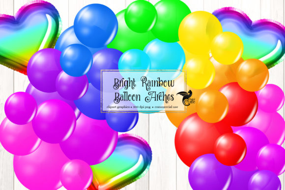 Download Bright Rainbow Balloon Arch Clipart - Bright rainbow Collection