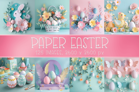 Download Pastel Paper Easter Digital Papers - Papers Collection