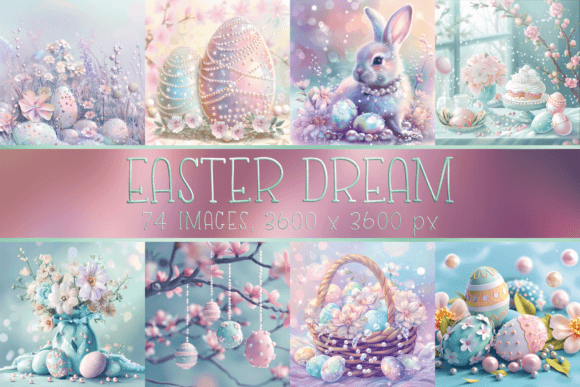 Download Pastel Easter Printable Digital Papers - Papers Collection