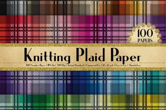 Download Seamless Knitting Plaid Papers - Papers Collection
