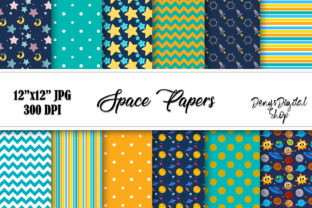 Download Space Digital Scrapbook Papers, Downlaod - Papers Collection