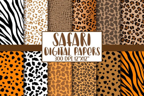 Download Safari Animal Print Digital Papers - Papers Collection