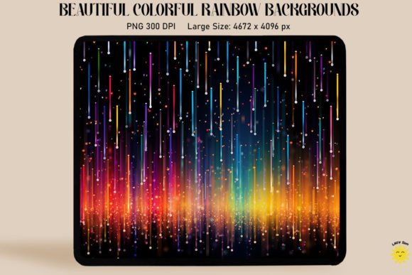 Download Magic Rain of Sparkling Rainbow Lines - Rainbow lines Collection