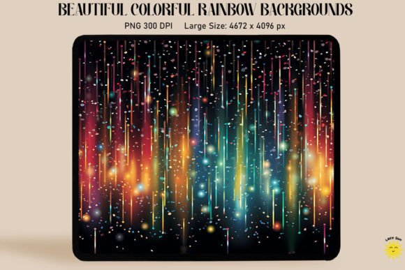 Download Magic Rain of Sparkling Rainbow Lines - Rainbow lines Collection