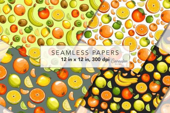 Download Fruits Seamless Background - Fruits Collection