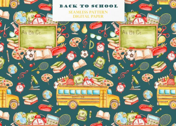 Download Back to School Seamless Pattern. Teacher - Teacher Collection