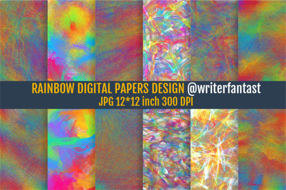Download Rainbow Digital Papers, Rainbow Backdrop - Papers Collection