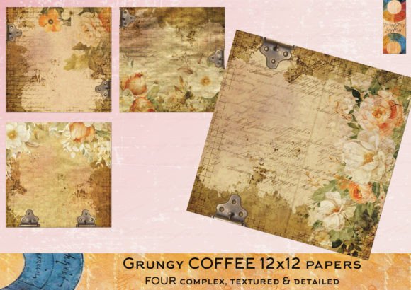 Download Grungy Coffee 12 X 12 Papers - Papers Collection